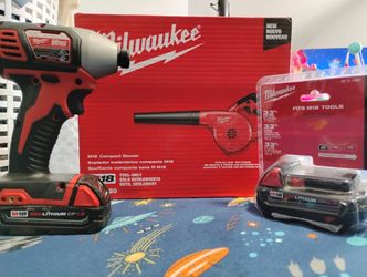 Milwaukee blower , impact 2 batterys