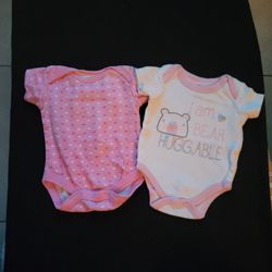 2pk Baby Girl Onesies