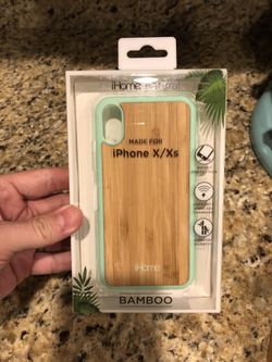 iHome premium bamboo protective phone case for IPhone X/XS