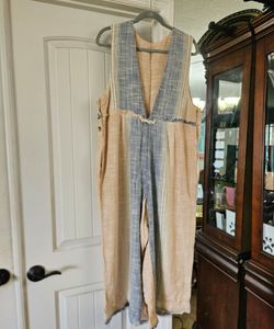 Free People Striped Boho Jumpsuit