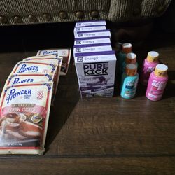 Energy, drinks and seasoning