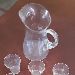 Vintage Fostoria Starburt Glass Set