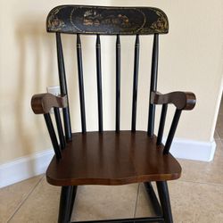 Child’s Hand Painted Wooden Rocking Chair