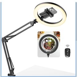 Ring light For Desk With Phone Holder