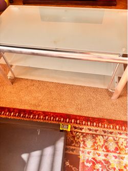 Glass TV table
