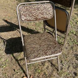 5 - 1950’’’s Vintage Samsonite Padded Metal Folding Chairs 