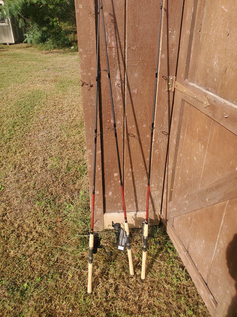 3 Shimano Fishing Poles