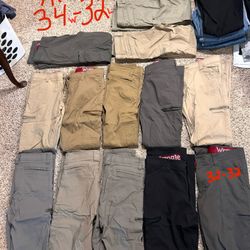 Men’s Winter / Work Clothes (Md/Lg-34w & 32w)