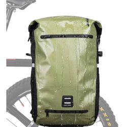 Bike Pannier Bag Multifunctional Bicycle Bag Cycling Bicycle Rear Seat Bag Backpack Bike Trunk Bag Saddle Bag Backseat Pack Bag with Helmet Cover (Dar