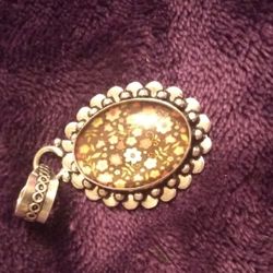 Vintage Style Glass Pendant