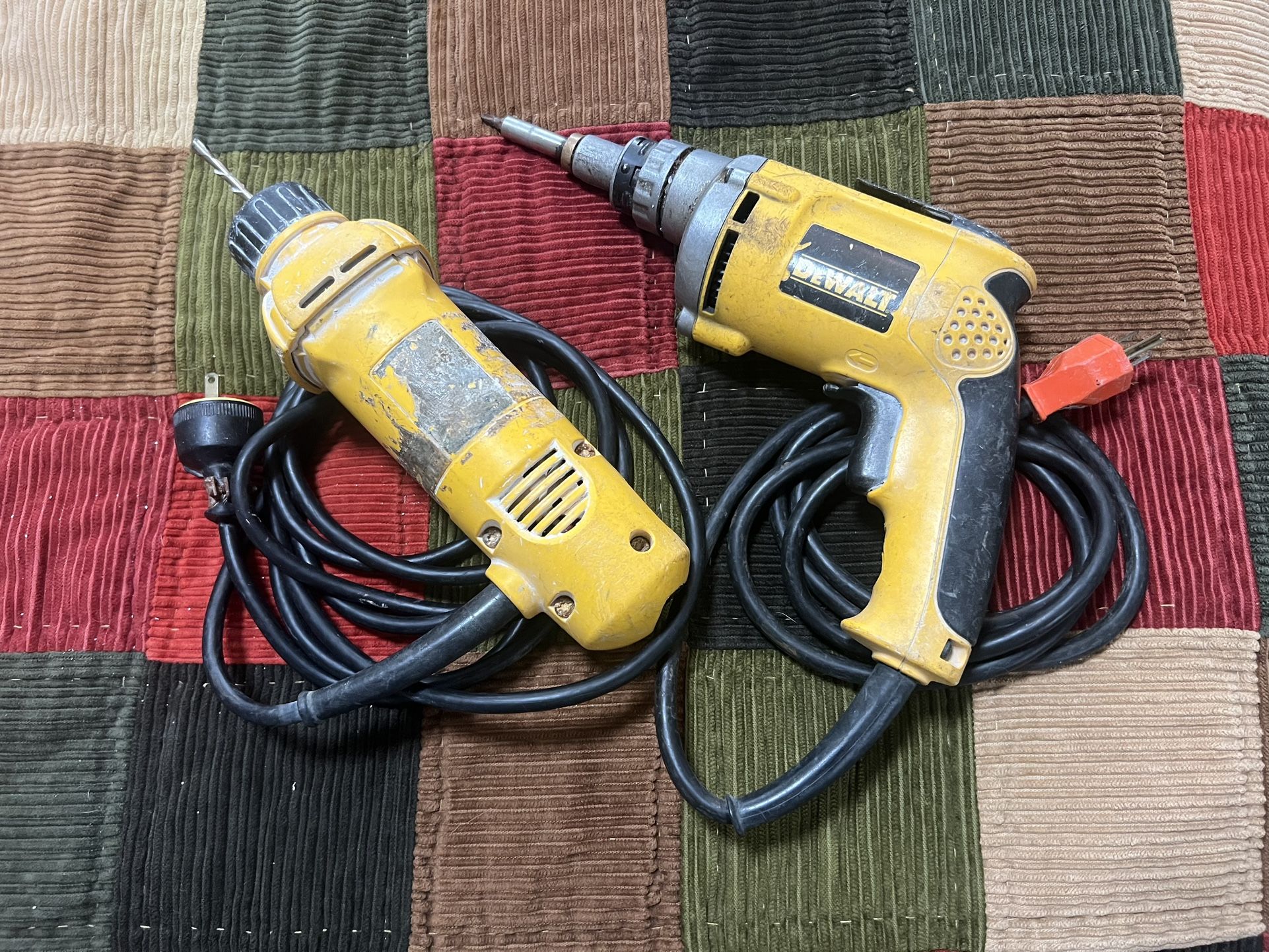 DEWALT DW272 HEAVY-DUTY DRYWALL SCREWDRIVER & DW660 HEAVY-DUTY CUT-OUT TOOL