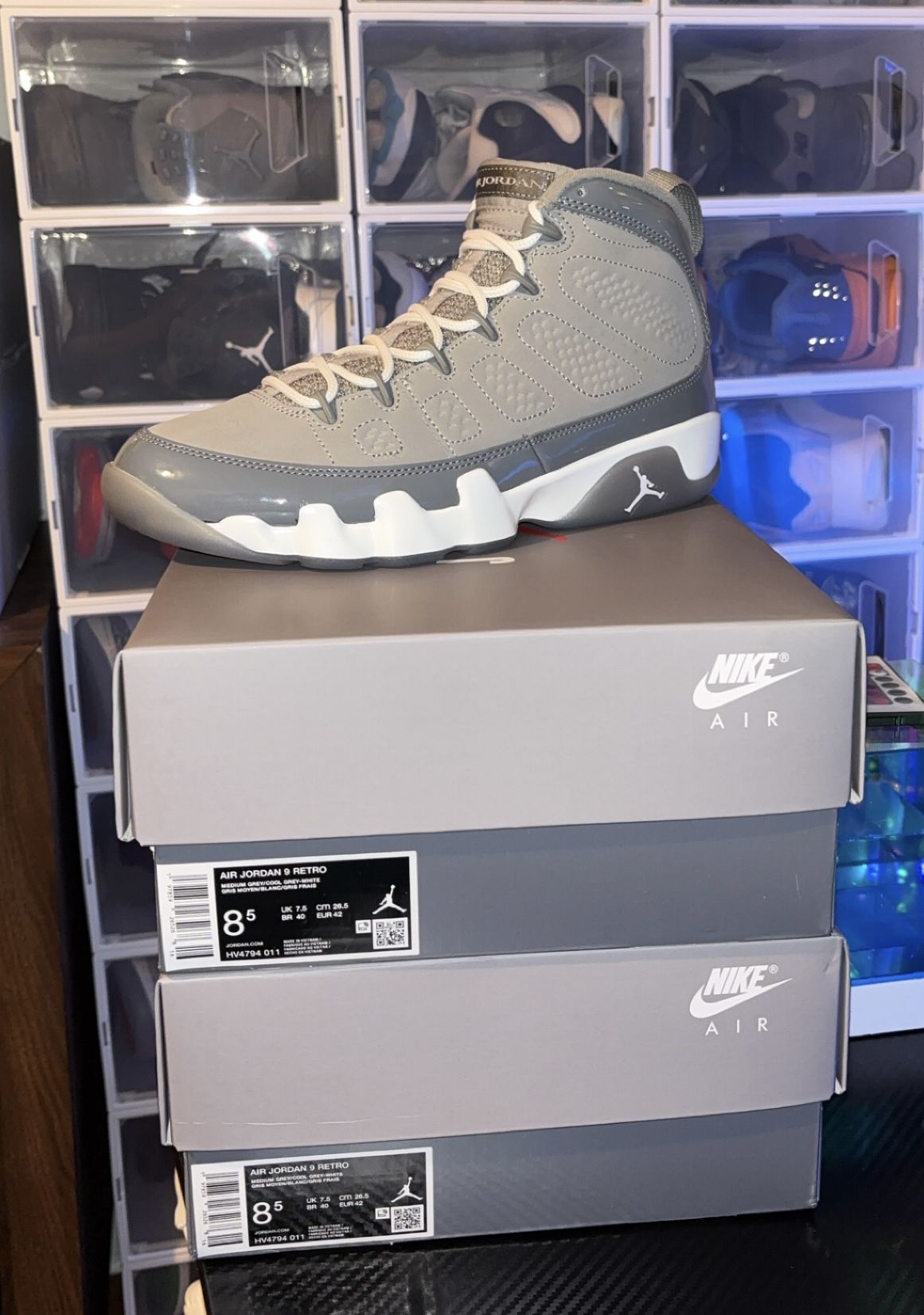 Jordan Retro 9 Cool Grey (8.5)