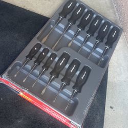 Snap On 12pc Screwdriver Set Black New