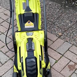 Ryobi  13in.11amp Corded Electric Walk Behind Push Lawnmower 