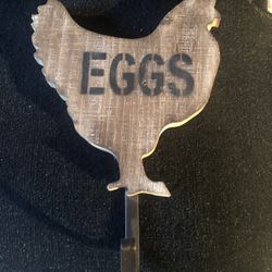 Farm theme indoor/outdoor wood carving w/hook