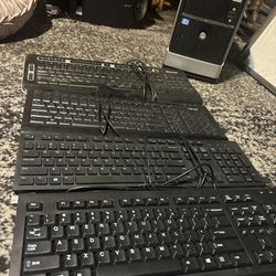 Keyboards 5 Bucks Each And Monitors 10 Bucks Each. And Computer Desktop System For 20 Everything Total Is 50 Bucks. 
