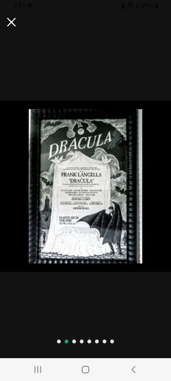 DRACULA Rare Collectable Broadway Framed Print