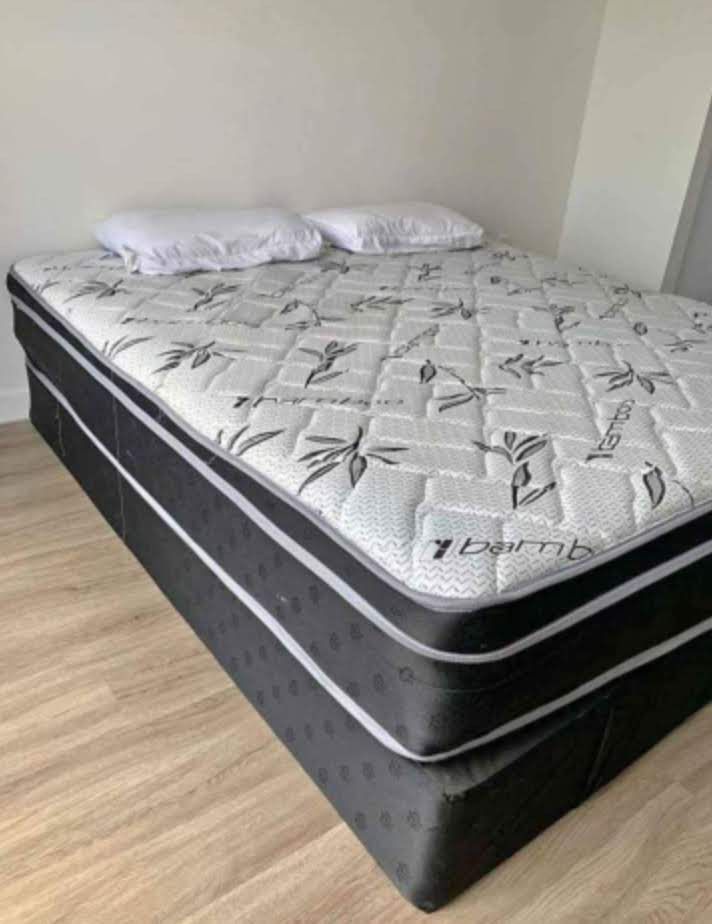 Queen Pillowtop Mattress And Box Spring New
