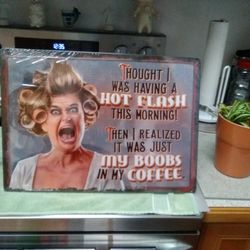 Metal Sign. New