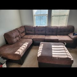 Couch With Ottoman 