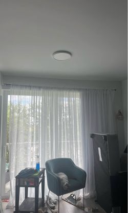 Curtains white sheer