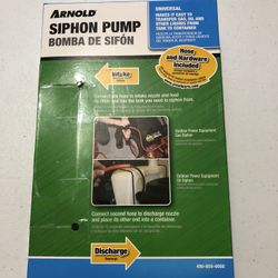 Arnold Siphon Pump