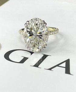 Oval Brilliant Diamond Engagement Ring 9.42 Carats GIA Certified 