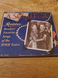 Like New A String of Pearls Songs from WWII Years 4 CD Set. $10. Must Pick Up. Shipping Available.