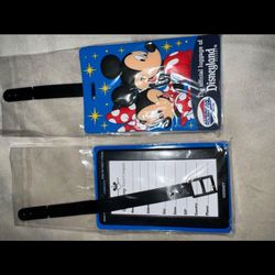 Disneyland Mickey And Minnie Luggage Tags 2each