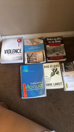Criminal Justice books/ writing manuals