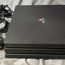 Used PlayStation 4 Pro - With Wires And Three Controllers