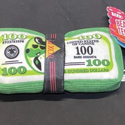 Dollar Bill Dog Toy