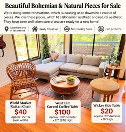Boho / Natural Style Furniture – West Elm & World Market