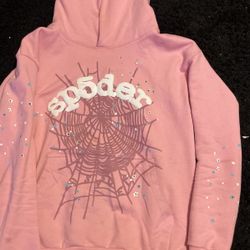 pink Sp5der Hoodie