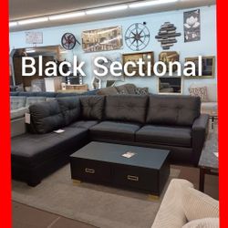💥 Black Sectional 