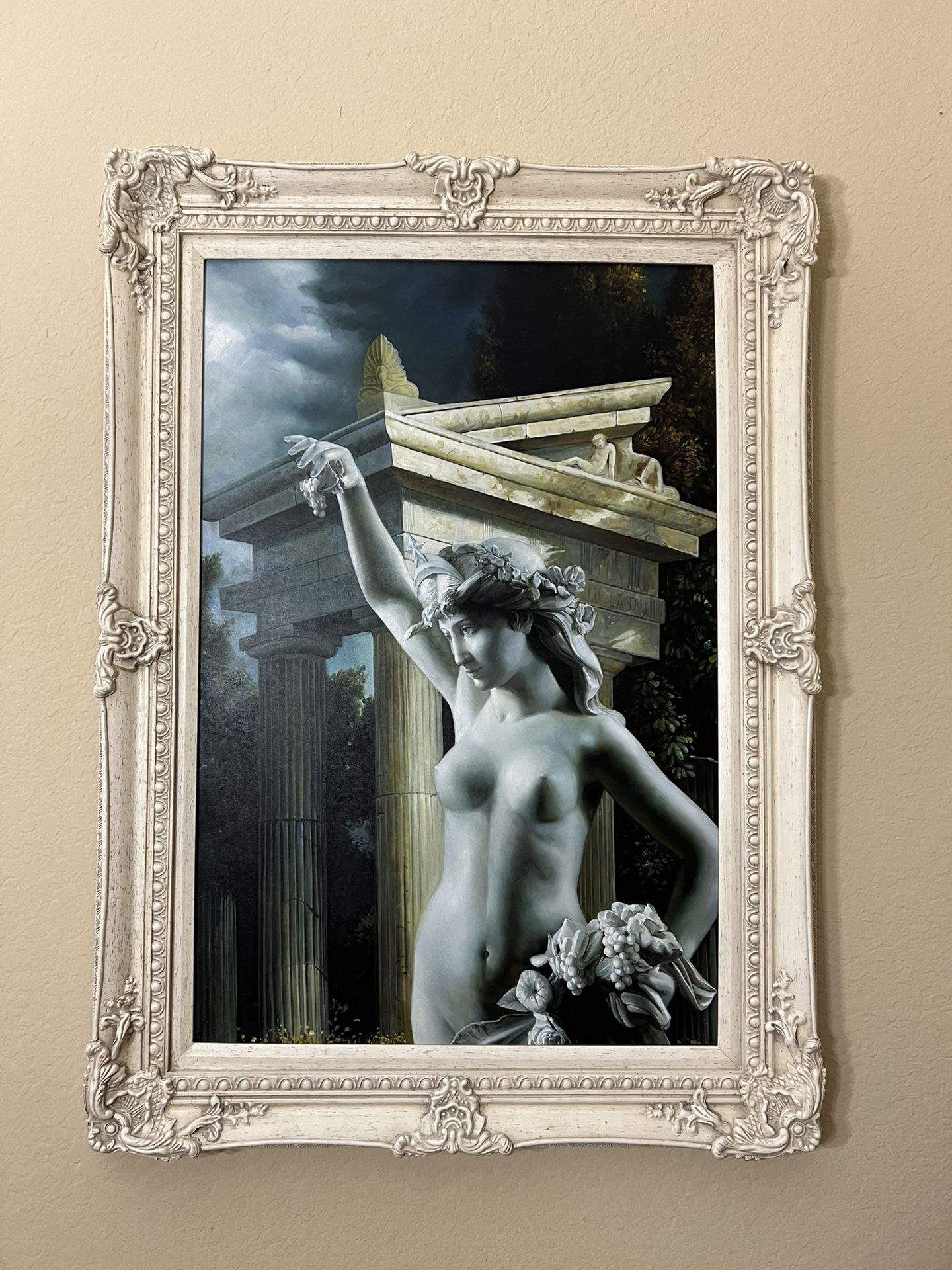 19th Century Oil Paintings with Vintage Frames