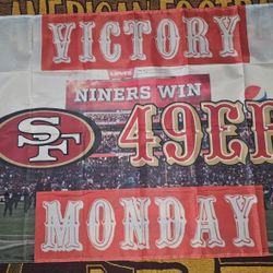 49ERS VICTORY MONDAY FLAG
