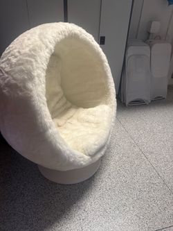 Restoration Hardware Orbit Luxe Faux Fur Chair