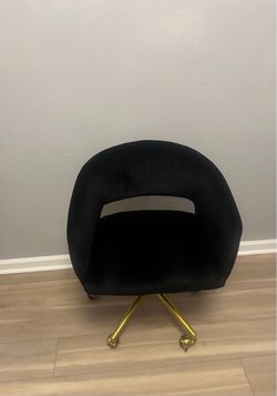 Velvet office chair