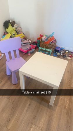 Children’s table & chair