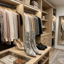 Fashion Nova Snake Print Heeled Ankle Boots(Size 8.5)