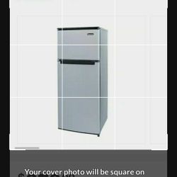 4.5  cu stainless apartment refrigerator 