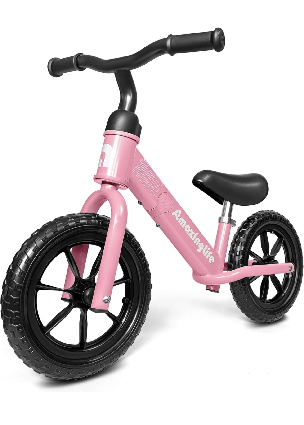 Balance Bike 3 Year Old, Toddler Balance Bike for 2 to 5 Year Old, Bike with No Pedals for Toddlers, Adjustable Seat & Handle, 135° Steering Limit, 11
