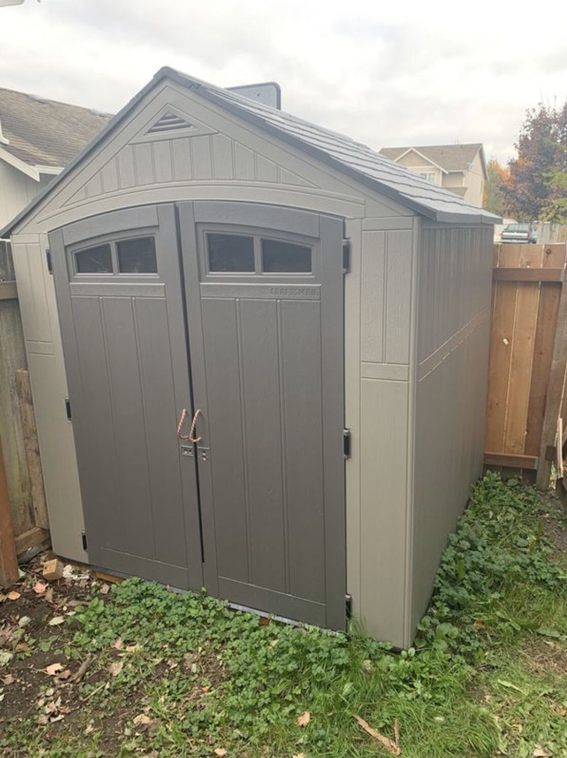 Plastic Shed 7x7 in good condition