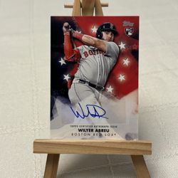 Topps Wilyer Abreu RED SOX ROOKIE AUTO