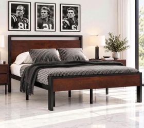14 Inch Full Size Metal Platform Bed Frame