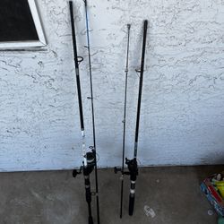 6’6 Fishing Rod (the one on the right) Black And Red 