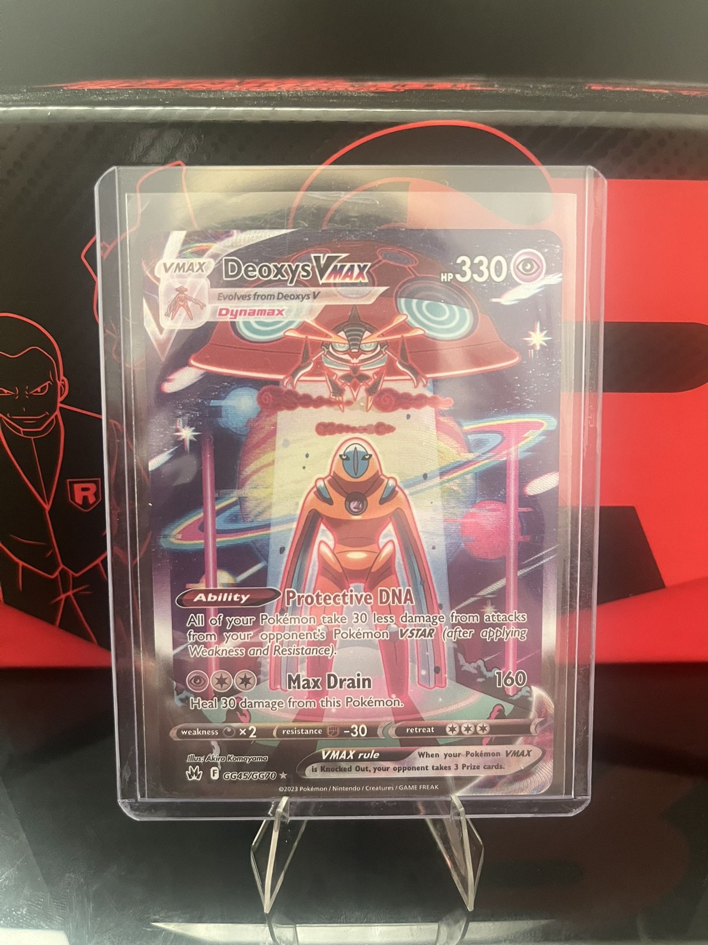 Deoxys Vmax GG45/GG70 Crown Zenith - Near Mint Pokemon