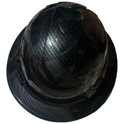 NEW Chrome Carbon Fiber Hydro Dipped Custom Hard Hat  Full Brim