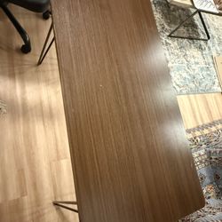 Wooden Desk with Hairpin Legs – Great Condition